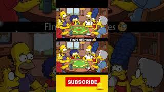 Find 4 differences #simpsons