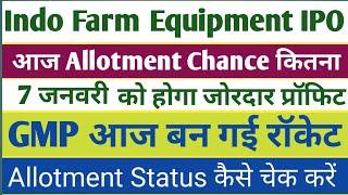 Indo Farm Equipment IPO Allotment Status । IPO Allotment Chance । Indo Farm Equipment IPO GMP Today