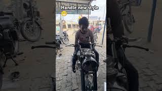 Only 1 india handle modified  bullet standard ️#bullet350 #handles #modified #trendingshorts