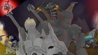 MECHAGODZILLA FIGHT (DC2 BATTLE ROYALE)