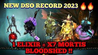 DRAKENSANG , 1 ELIXIR = X7 MORTIS BLOODSHED!! NEW DSO RECORD 2023   - CHAOS GUILD 