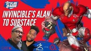 Invincible's Alan Takes On Substance Painter In Stylus League 3d Art Creative Live Stream