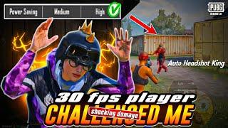 I Shocked  When He Say I Have 30Fps | 1v1 with real 30fps Player | IPAD MINI 5 | PUBG MOBILE