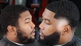 TRANSFORMATION HE PAID $100 FOR THIS BIRTHDAY HAIRCUT/ FADED BEARD/ BARBER TUTORIAL