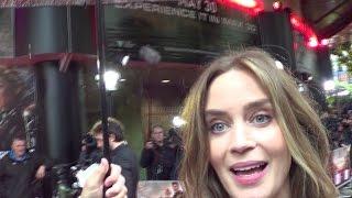 EMILY BLUNT loving her fans @ 'Edge of Tomorrow' premiere , BFI Imax , London