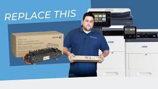 How to replace the fuser on your Xerox machine: VersaLink C500, C505, C600, C605