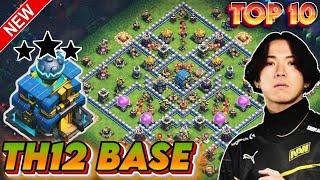 TOP 10 NEW TH12 TROPHY BASE + REPLAY || TH12 TROPHY PUSHING BASE  + LINK || TH12 ANTI 3 STAR BASE