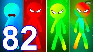 Stickman Party - Gameplay Part 82 Random Funny MiniGames, 1 2 3 4 Plyer Free New Update