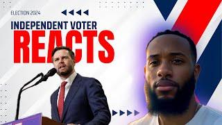 JD Vance's First Remarks Since Harris VP Pick | Independent Voter Reacts | Election 2024