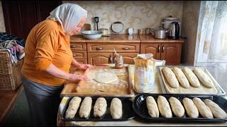 Lonely Grandmother in Carpathian Village Shares Ancient Recipe. Mountain Life Far from Civilization.