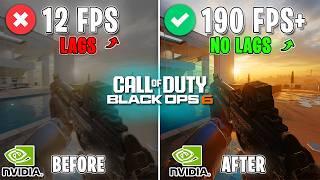 COD Black Ops 6 - BEST SETTINGS for MAX FPS | Fix LAGS, FPS Drops & Input Delay 