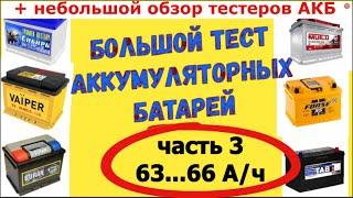 ЛУЧШИЕ АККУМУЛЯТОРЫ ДЛЯ ТВОЕГО АВТО!!! +Небольшой обзор тестеров АКБ.