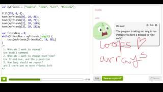 Looping through Arrays | Computer Programming | Khan Academy