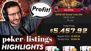 ALLinPav celebrates a profitable session! Online Poker Highlights!