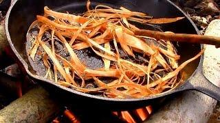 Wild Food Foraging- Tree Bark- Cambium- Emergency Food