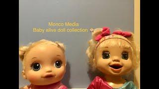 My baby alive doll collection! monco media (my first video!)