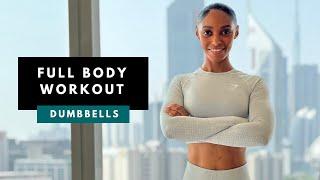 20 min Full Body DUMBBELL Workout for Muscle & Strength