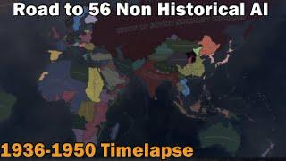 Road to 56 Non-Historical AI Timelapse | Hoi4 Timelapse