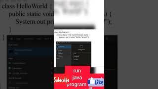 How to Run Java Program in Command Prompt (CMD) in Windows 10 || #shorts | #short