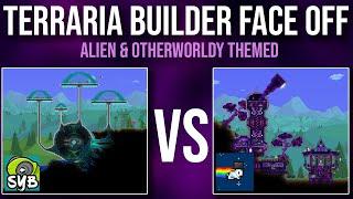 Terraria Builder Face off | Alien and Otherworldly Themed | Builds Feat. Sybonn