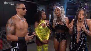 Carmelo, Naomi, Jade Cargill and Bianca Belair backstage segment SMACKDOWN 16/08/2024 (in English)