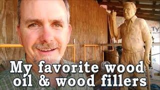 My favorite wood preservative & wood fillers for wood carvings!