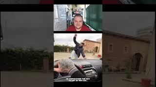 Incredible entrance into the car    #humor #humorista #memes