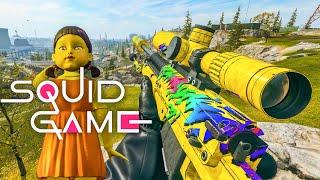 CALL OF DUTY: WARZONE SQUID GAMES SNIPER GAMEPLAY! (NO COMMENTARY)