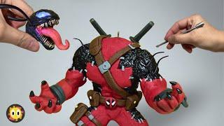 Amazing! Clay-Made Deadpool Variant -  Venompool , Pikapool , Headpool , wolverine