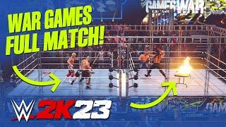 WWE 2K23 Gameplay: War Games Full Match Gameplay! 