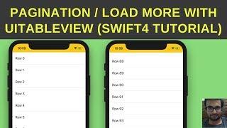 Pagination with UITableVIew - Load more content UITableView - Swift 4