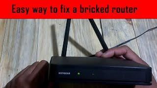 Netgear router not working? Try this simple method. (FIX BRICKED ROUTER)