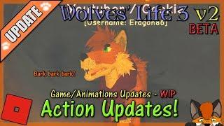 Roblox - Wolves' Life 3 v2 BETA - ACTION UPDATES! #31 - HD