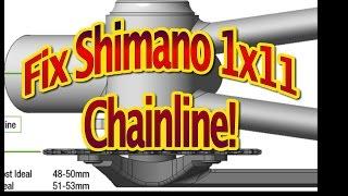 How to fix Shimano XT M80001x11 chainline backpedal. Починить Шимано XT чейнлайн