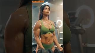 She Curls Like a Pro  | Fit Girl Motivation #shorts #indiangirl #gymgirl