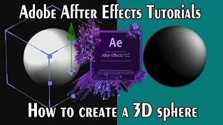 How to create a 3D sphere in After Effects