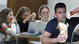 WEIRD FOOD IN THE LIBRARY  [Hidden Camera]