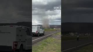 Humongous dust devil or possibly a “landspout”? Watch this incredible video from Central Utah