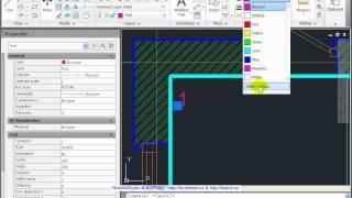 AutoCAD 2011  Урок 84  Пример  Меряем площади помещений