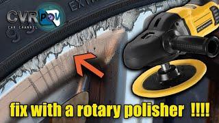 How to remove curb rash on any rim with a rotary polisher