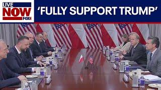 Defense Secretary Hegseth speaks with Polish Deputy PM