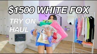 UM.. $1500 WHITE FOX TRY ON HAUL!? (I'm crying lol) | honeybobabear