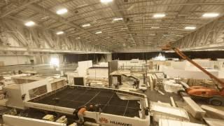 Exhibition Stand build time lapse - CTICC - HOTT3D