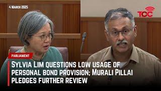 Sylvia Lim questions low usage of personal bond provision; Murali Pillai pledges further review