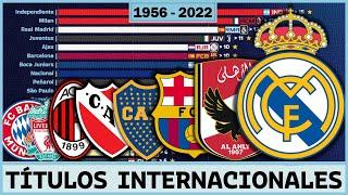 ⭐ The Football Clubs with most INTERNATIONAL TITLES | 1956 - 2022