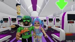 UÇAKTA CANAVAR  ROBLOX BROOKHAVEN UÇAK HİKAYESİ @KubraNisaYoutube @HanKanaL