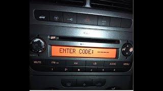 FIAT 199 MP3 RADIO CODE FREE. SERIAL NUMBER PART NUMBER,