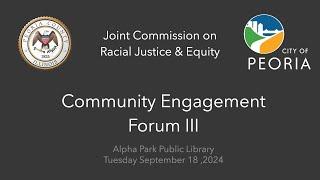 Joint Commission on Racial Justice & Equity Community Forum