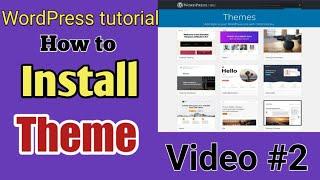 How to install WordPress theme on localhost