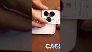 Iphone 16 pro max camera lens protector #casened #unboxing #howto